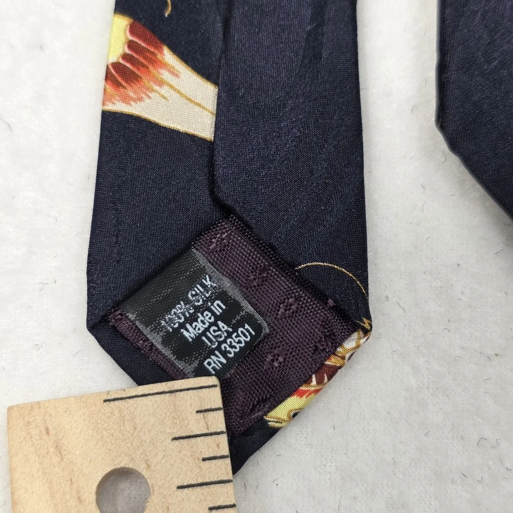 Vintage Gallery Collection By Christina Desiree Ming Dynasty Silk Tie Made USA